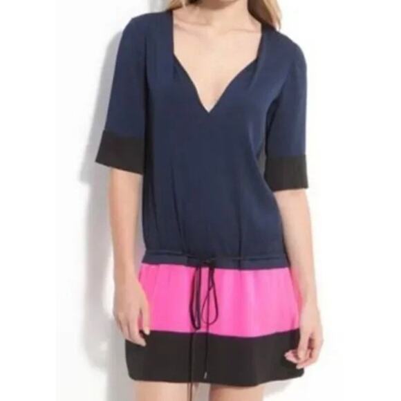 Diane Von Furstenberg Silk Dress Women's Size 2 XS Koemi Casual Chic Dropwaist - Picture 1 of 6